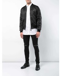 Blouson aviateur noir Philipp Plein