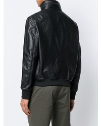 Blouson aviateur noir Emporio Armani