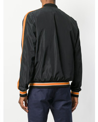 Blouson aviateur noir Versace Jeans