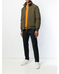 Blouson aviateur olive Aspesi