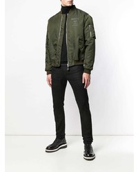 Blouson aviateur olive Moschino