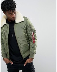 Blouson aviateur olive Alpha Industries