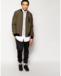 Blouson aviateur olive Asos