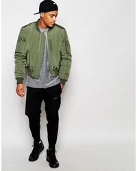 Blouson aviateur olive Asos