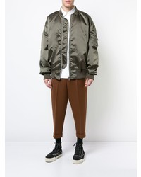 Blouson aviateur olive Hed Mayner