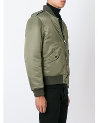 Blouson aviateur olive Saint Laurent