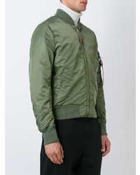 Blouson aviateur olive Alpha Industries