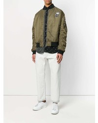 Blouson aviateur olive McQ Alexander McQueen