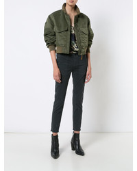 Blouson aviateur olive Nili Lotan