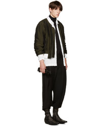 Blouson aviateur olive Haider Ackermann