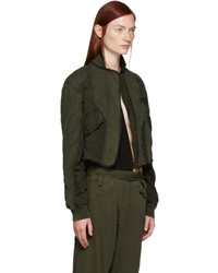 Blouson aviateur olive Haider Ackermann