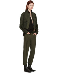 Blouson aviateur olive Haider Ackermann