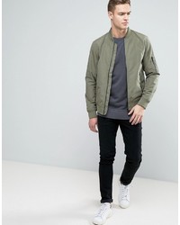 Blouson aviateur olive Jack and Jones