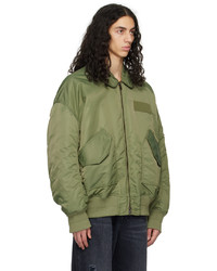 Blouson aviateur olive Mastermind World