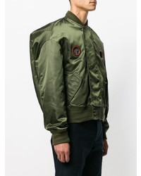 Blouson aviateur olive Walter Van Beirendonck