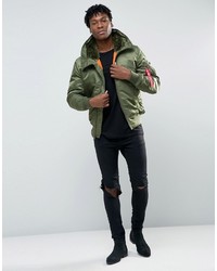 Blouson aviateur olive Alpha Industries