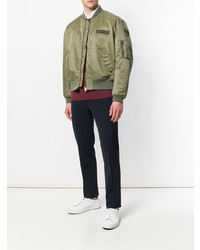 Blouson aviateur olive Kent & Curwen