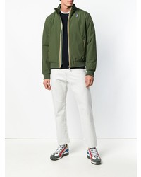 Blouson aviateur olive K-Way