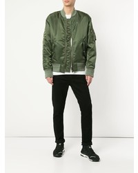 Blouson aviateur olive Mastermind World