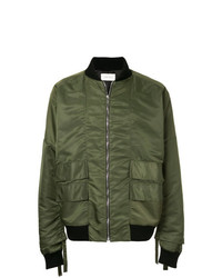 Blouson aviateur olive Strateas Carlucci