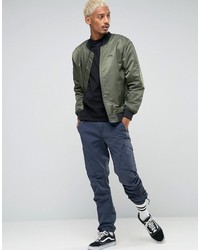 Blouson aviateur olive Stussy