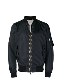 Blouson aviateur orné bleu marine