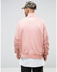 Blouson aviateur rose