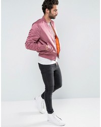 Blouson aviateur rose Alpha Industries