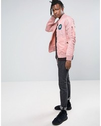 Blouson aviateur rose MHI