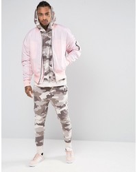 Blouson aviateur rose