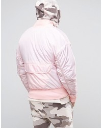 Blouson aviateur rose