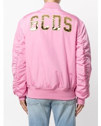 Blouson aviateur rose Gcds