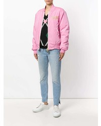 Blouson aviateur rose Gcds