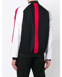 Blouson aviateur rouge et noir Versace Jeans