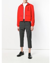 Blouson aviateur rouge Oamc