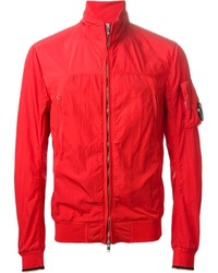 Blouson aviateur rouge C.P. Company