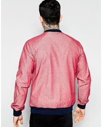 Blouson aviateur rouge Original Penguin