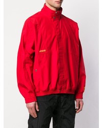 Blouson aviateur rouge Heron Preston