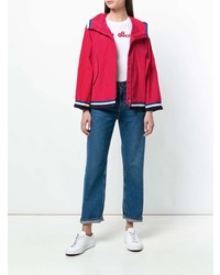 Blouson aviateur rouge Moncler