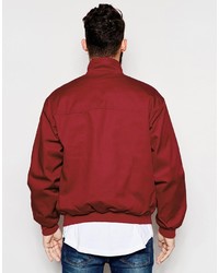 Blouson aviateur rouge Reclaimed Vintage