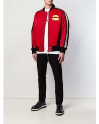 Blouson aviateur rouge Diesel