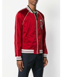 Blouson aviateur rouge Dolce & Gabbana