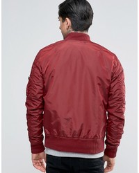 Blouson aviateur rouge Alpha Industries