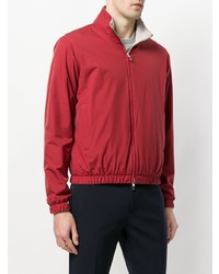 Blouson aviateur rouge Loro Piana