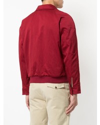 Blouson aviateur rouge Kent & Curwen