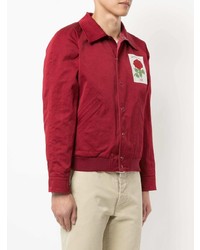 Blouson aviateur rouge Kent & Curwen