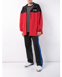 Blouson aviateur rouge Off-White