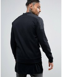 Blouson aviateur tressé noir Asos