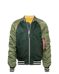 Blouson aviateur vert foncé Alpha Industries