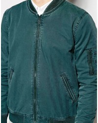 Blouson aviateur vert foncé Asos